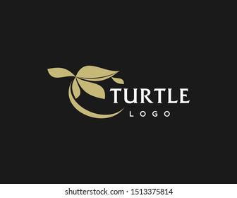 Turtle logo design. Simple modern logo vector. Flat style symbol.
