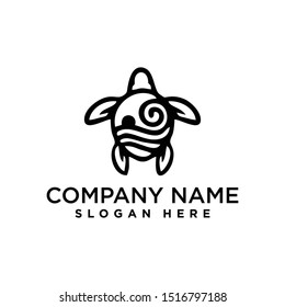 turtle logo design template inspiration, vector illustration