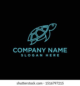 Turtle Logo Design Template Inspiration Vector Stock Vector (Royalty ...