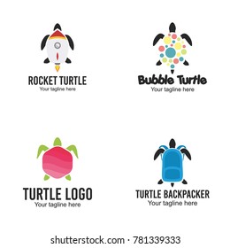 Turtle Logo Design Vector