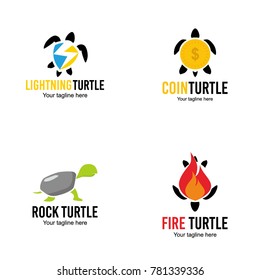Turtle Logo Design Vector