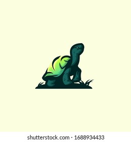turtle logo design vector abstract modern