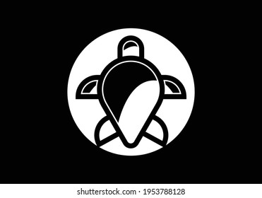 Turtle Logo design Vector Illustration template