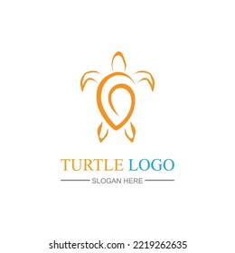 Turtle Logo design Vector Illustration template