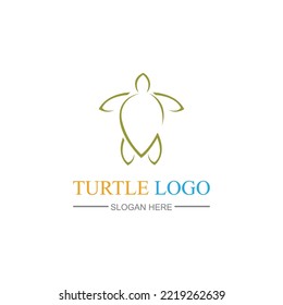 Turtle Logo design Vector Illustration template