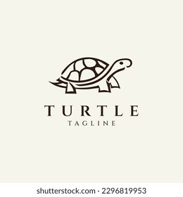 Turtle logo design vector illustration