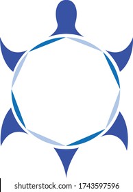 Turtle logo design vector stock