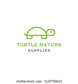 Turtle Logo Design Vector Symbol Nature Tortoise