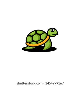 Turtle Logo Design Vector Template