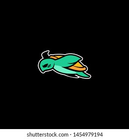 Turtle Logo Design Vector Template