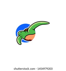 Turtle Logo Design Vector Template