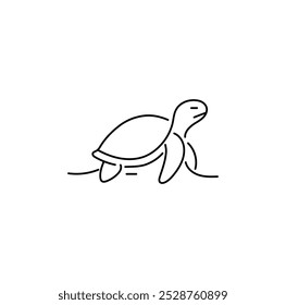 Logotipo de la tortuga. Buen uso para símbolos, mascotas, iconos, signos o cualquier diseño que desee.