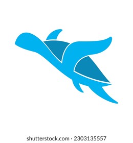 Turtle logo icon design illustration