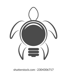 Turtle logo icon design illustration