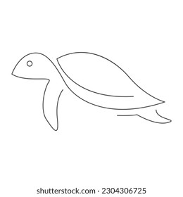 Turtle logo icon design illustration