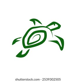 Ilustración de diseño de icono de logotipo de tortuga