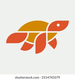 Turtle logo. Icon design. Template elements