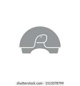 Turtle Logo Icon vector black