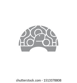 Turtle Logo Icon vector black