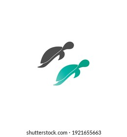 Turtle logo icon vector template illustration design