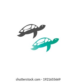 Turtle logo icon vector template illustration design