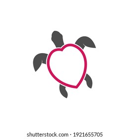 Turtle logo icon vector template illustration design