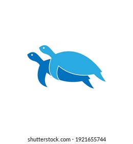 Turtle logo icon vector template illustration design