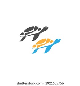 Turtle logo icon vector template illustration design