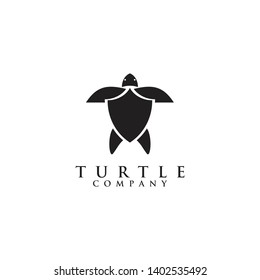 Turtle logo inspiration vector template