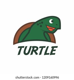 Turtle Logo Isolated On White Background Stock Vector (Royalty Free ...