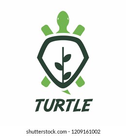 turtle logo isolated on white background,  vector illustration