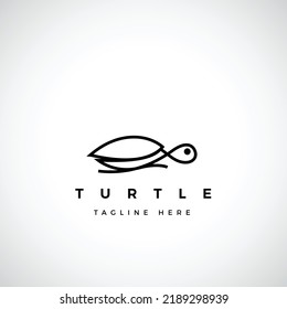 Turtle Logo. minimal, simple, outline