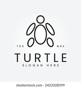 Turtle logo with a minimalist concept