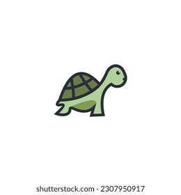 A turtle logo with a turtle on it.