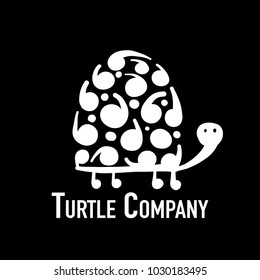 Turtle logo, silhouette for your design