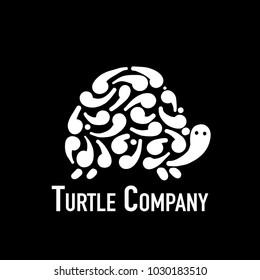 Turtle logo, silhouette for your design