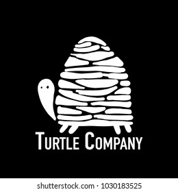 Turtle logo, silhouette for your design