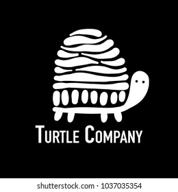 Turtle logo, silhouette for your design