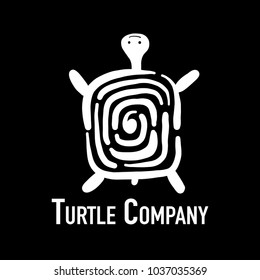 Baby turtles logo design Royalty Free Stock SVG Vector and Clip Art