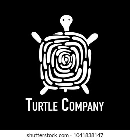 Turtle logo, silhouette for your design