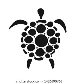 Turtle logo, silhouette for your design