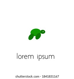 turtle logo, a simple logo concept for design purposes.