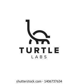 turtle logo with simple and unique style