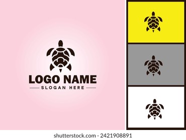 Turtle logo vector art icon graphics for company brand tortoise icon Turtle logo template