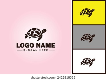 Turtle logo vector art icon graphics for company brand tortoise icon Turtle logo template