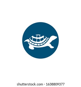 Turtle logo vector icon illustration design