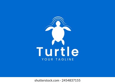 turtle logo vector icon illustration