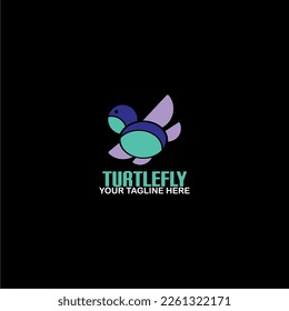 Turtle Logo Vector. Suitable for various types of businesses, especially in the field of travel and children's clothing.