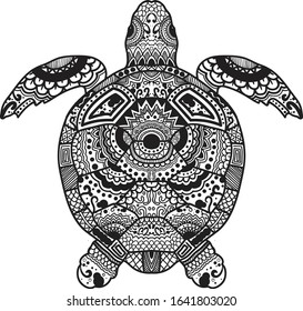 Turtle Mandala Art - Beauty Mandala Pattern svg