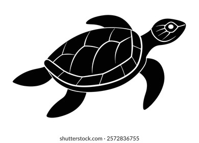 turtle marine animal icon sea turtle silhouette